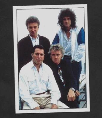 1989 Smash Hits #83 Freddie Mercury & QUEEN Rock/Pop Star Card/Sticker - Image 1 of 2