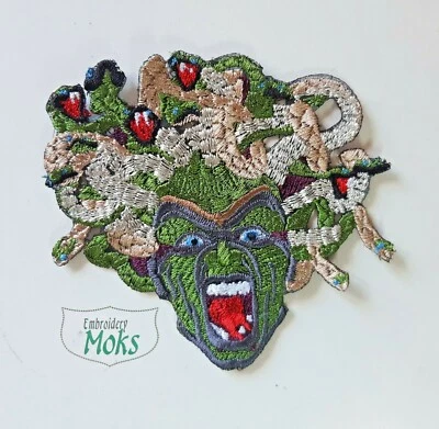 Gorgon Horror Head Handmade Embroidered Patch - Image 1 of 4
