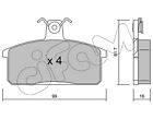 Bremsbelagsatz Scheibenbremse CIFAM 822-026-0 für SAMURAI LANCIA FURA SEAT DELTA