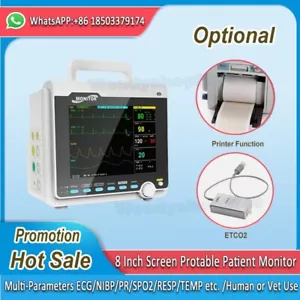 Monitor de paciente portátil CONTEC CMS6000 8" monitor de signos vitales humano/veterinario - Imagen 1 de 15