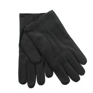 Coach Leather Winter Gloves, Men's Deerskin Leather, Cashmere Lined, 83896 $148