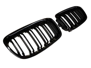 Griglia Anteriore Maschera Calandra Nero Lucido Per BMW F20 F21 2011-2014 - Picture 1 of 3