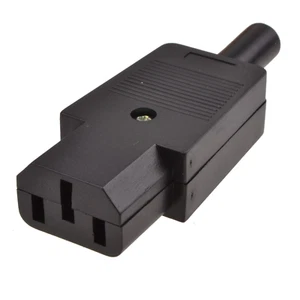 Enchufe adaptador de corriente de cable para hervidor de agua con enchufe de 1 pieza IEC C13 hembra en línea 10A - Imagen 1 de 6