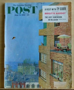 Saturday Evening Post - June 14, 1958 - Brigitte Bardot - Ty Cobb interview - Imagen 1 de 1