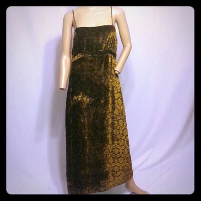 Vestido sin Mangas Cynthia Steffe Triturado Brillante Tapiz Terciopelo Rayón Seda 8 Foto 1 de 4