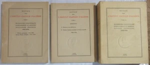 ALGERIE INSTITUT PASTEUR RECHERCHES SCIENTIFIQUES DE 1900 à 1949 COMPLET 3 VOL. - Imagen 1 de 10