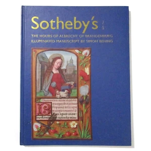 Sothebys Catalog Hardcover Book Hours Albrecht Of Brandenburg Simon Bening 2001 - Picture 1 of 14
