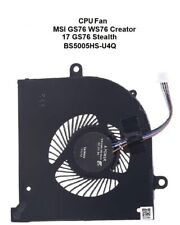 For MSI GS76 WS76 Stealth 17M1-CPU BS5005HS-U4Q CPU Cooling Cooler Fan DC5V 1A