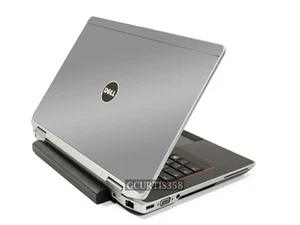 SILVER GRAY Vinyl Lid Skin Cover Decal fits Dell Latitude E6430 Laptop - Picture 1 of 1