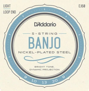 D'Addario EJ60 5-saitige Banjo-Saiten, Nickel, leicht, 9-20 - Bild 1 von 1