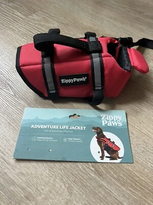 Zippy Paws Adventure Dog Life Jacket Red XXS - Image 1 of 4