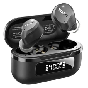 Hybrid Active Noise Cancelling Wireless Earbuds, 6 Mics ENC Clear Call, IPX8 - Picture 1 of 8