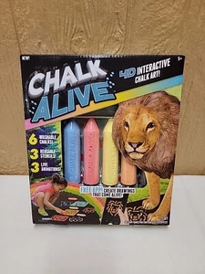 Plantillas de tiza lavables Chalk Alive Jungle Theme 4D arte de tiza interactivas - Imagen 1 de 5