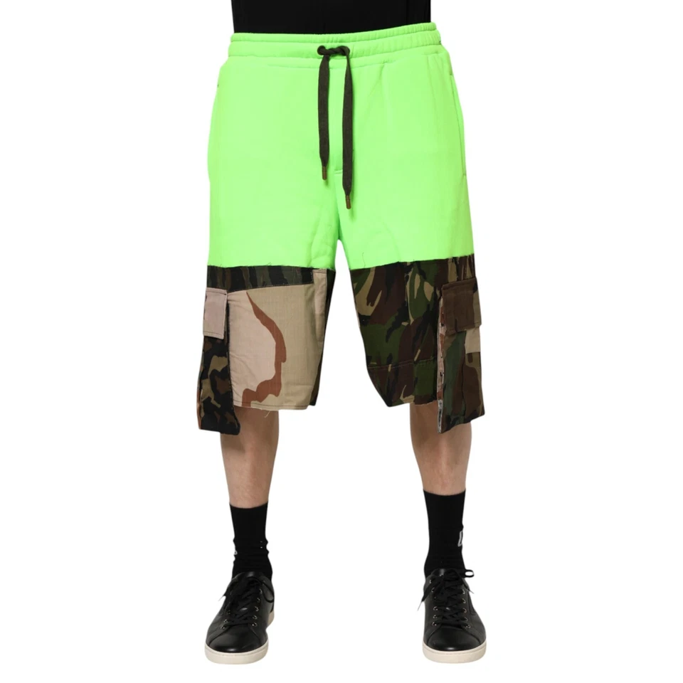 Bermudas cargo retazos verdes Dolce & Gabbana para hombre IT44/W30/XS 1200usd Foto 1 de 4