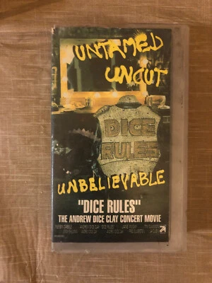 Dice Rules The Andrew Dice Clay Concert Movie (VHS, 1991, Ex Rental) - Image 1 of 2