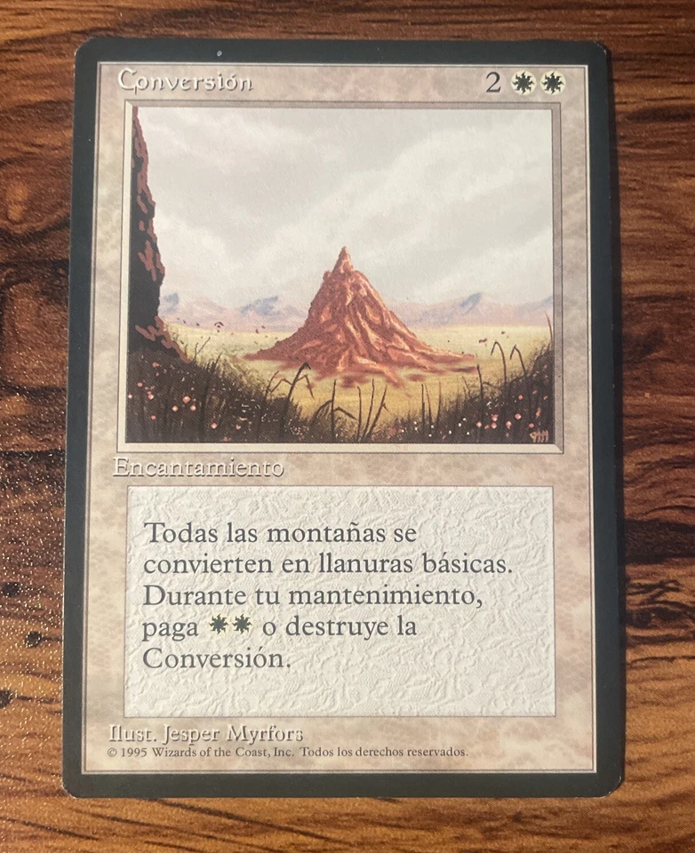 Conversion MtG Magic Fourth Ed FBB (Foreign Black Border) Spanish NM - Image 1 of 1