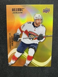 22-23 UD Allure Hockey Color Flow Orange-Yellow SF-61 Sam Bennett