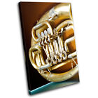 Vintage French Horn Musical brass Instruments Canvas Art Picture Print Photo