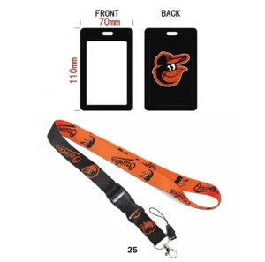 Baltimore Orioles MLB Lanyard Keychain AND ID Tag Badge Holder Fan Gift - Picture 1 of 1
