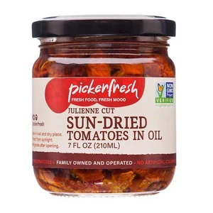 Pickerfresh Sun Dried Tomatoes In Oil Julienne Cut 7 oz - Picture 1 of 5