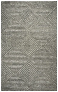 2x8 Rizzy Rugs Gray Geometric Distressed Faded Runner SK334A - Aprx 2' 6" x 8' - Picture 1 of 3