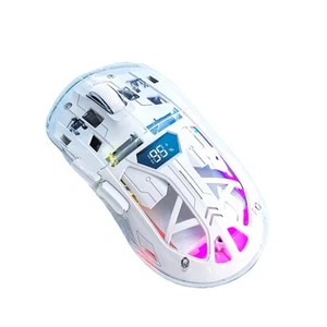 Transparente Kabellose Maus mit Digitalem Bildschirm, 2,4 G RGB 4000 DPI 5-8424 - Photo 1/21