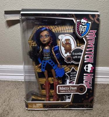 Monster High / ROBECCA STEAM / G1 First Wave / NRFB - Caja dañada Foto 1 de 4