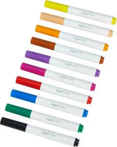 Amazon Basics Colored Markers Pack of 10, Broad Line 10 Count, Multicolored  - Picture 1 of 7