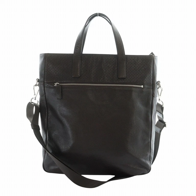 S.T.DUPONT Bolso de Mano Hombro 2WAY Bolso Cuero Logo Pass Estuche Marrón ■GY11/MQ Foto 1 de 4