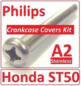 Honda ST50 - Kit de cubiertas de cárter - Philips acero inoxidable A2 - Imagen 1 de 1
