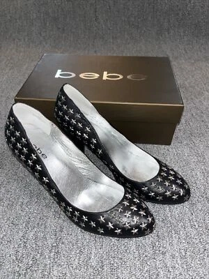 Bebe Тина черный звезда насосы размер 8 новый - Изображение 1 из 4