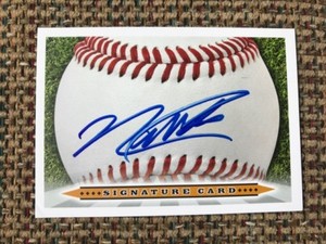 NANDER DE SEDAS Signed Signature Card In Person Autograph AUTO 2018 MLB Draft