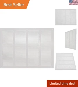 Sleek White Air Vent Cover 16" x 12" in Steel - Suitable for Ceiling & Walls - Picture 1 of 9