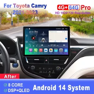 13.1 inch Screen Android Car Radio For Toyota Camry 2021-2023 Carplay Head Unit - Picture 1 of 7