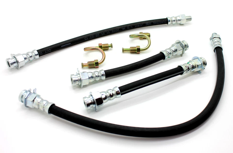 NUEVO KIT DE LÍNEA DE MANGUERA DE FRENO Willys Jeep de 6 piezas / para 1941-66 MB GPW CJ2 CJ3 M38 M38A1 Foto 1 de 4