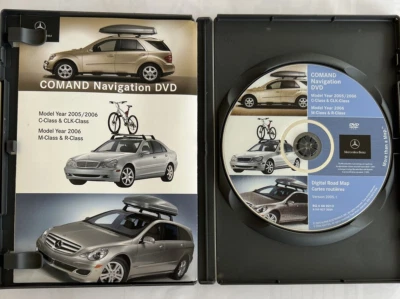 Genuine Mercedes GPS COMAND Navigation DVD 2005/ 2006 C-Class CLK, M and R Class - Image 1 of 4