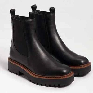 Sam Edelman Women's Laguna Leather Chelsea Boot Black Size 11 - Picture 1 of 6
