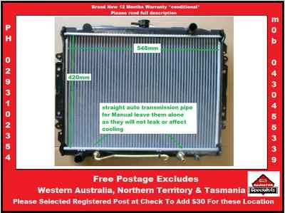 Radiator For Holden Rodeo Auto Manual New TF G3 G6 1987-1997 2.6Ltr Petrol New  - image 1 of 4