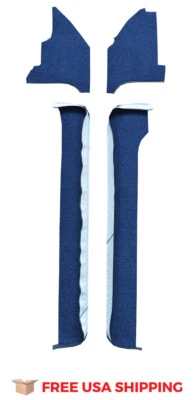 ACC FITS 1967 Ford Thunderbird 2DR Door & Kick Panel Inserts Door Panel 4pc Loo - Image 1 of 2