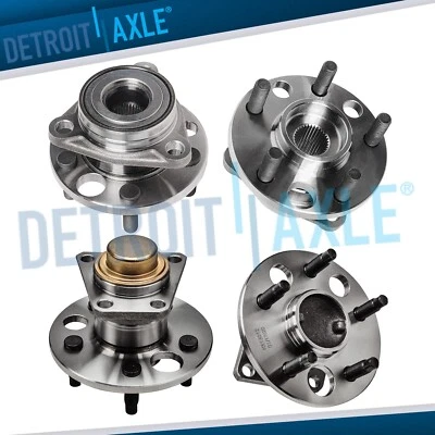 Front Rear Wheel Bearing Hubs for 1985 - 1991 Cavalier Grand Am Skyhawk Firenza - Image 1 of 4