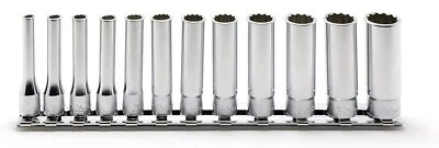 KOKEN 1/4" DEEP SOCKET SET (12PT / 12PCS) RS2305M/12 - Image 1 of 3