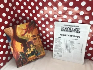 FALCON'S REVENGE DUNGEONS & DRAGONS AD&D GREYHAWK ADVENTURES TSR 9279 ~Book Only - Imagen 1 de 12