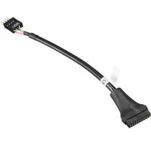 6" Inch PC Internal USB 3.0 19-pin Female to USB 2.0 9-pin Male Adapter Cable