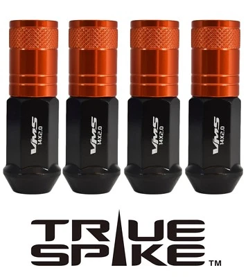 20 TRUE SPIKE 70MM 1/2" TUERCAS DE ACERO TAPAS DE AFINADOR NARANJA PARA DODGE JEEP PLYMOUTH Foto 1 de 4