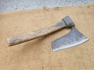 ANTIGUO COOPERS ALA DE GANSO TALLADO HACHA LATERAL DE CARPINTERO HERRERO FORJADO A MANO - Imagen 1 de 16