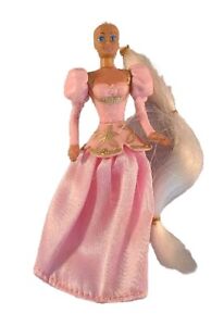 1996 Barbie McDonalds Happy Meal Toy - Pink Dress Blond Hair Cake Topper Figure 