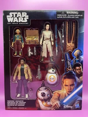 Hasbro Star Wars The Force Awakens 3.75" Figure 4 Pk - TAKODANA ENCOUNTER B6815 - image 1 of 3