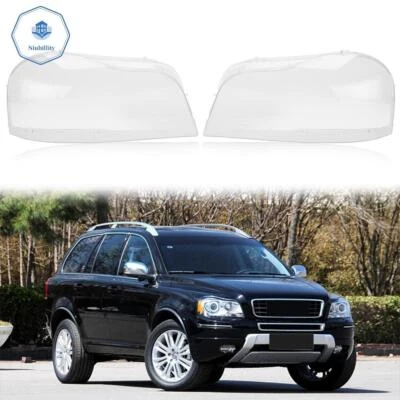 Par de faros delanteros para Volvo XC90 2004-2014 pantalla lente cubierta Foto 1 de 4