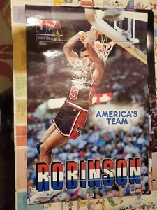 Vtg David Robinson USA Basketball Poster 90s Dream Team Nike Rare Spurs starline - Picture 1 of 1