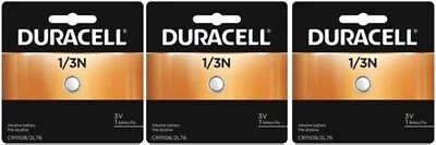  Paquete de 3 baterías Duracell CR1/3N DL1/3N 2L76 foto litio 3V EXP 2028 Foto 1 de 4